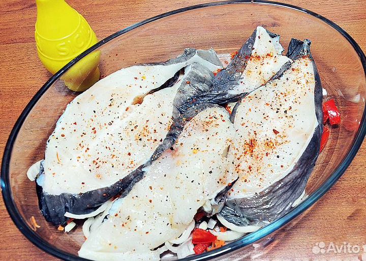 Стейк зубатки с/м