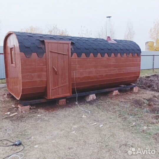 Баня бочка под ключ