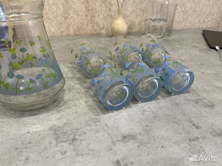 Стаканы и графин набор