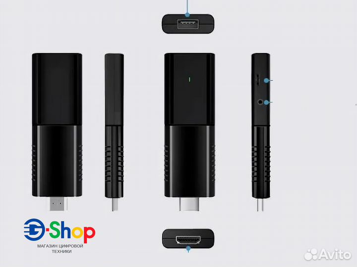 TV приставка Android TV Stick 4K 2/16Gb Android 10