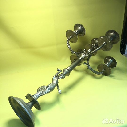 К.1029 Подсвечник на 5 свечей разборный латунь