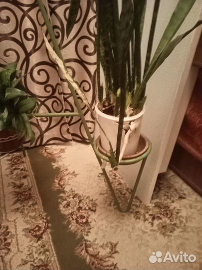 Аквариум круглый на стойке для крепления цветов