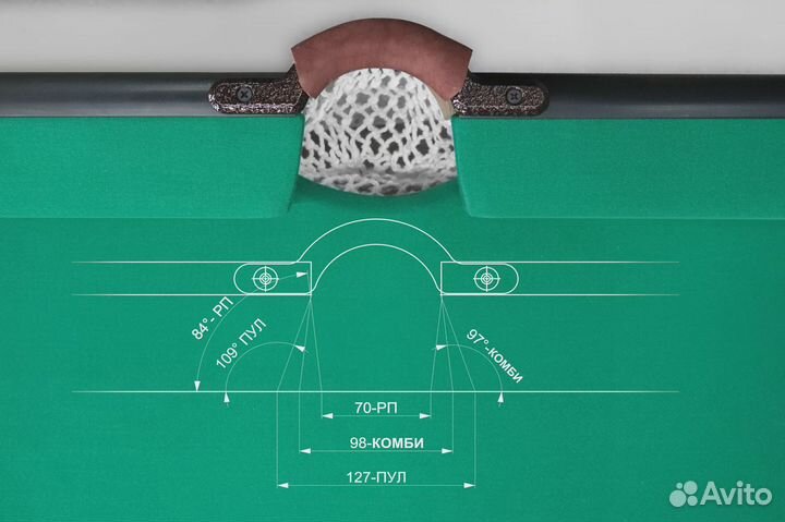 Бильярдный стол Кадет Комби 7 футов