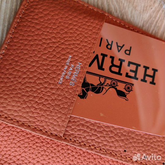 Обложка на паспорт мужская кожаная Hermes