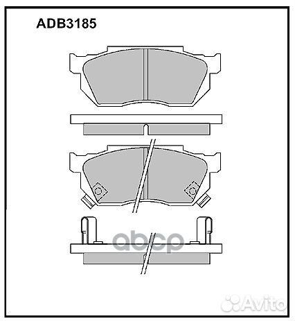 Колодки тормозные дисковые перед BD-3412;BD