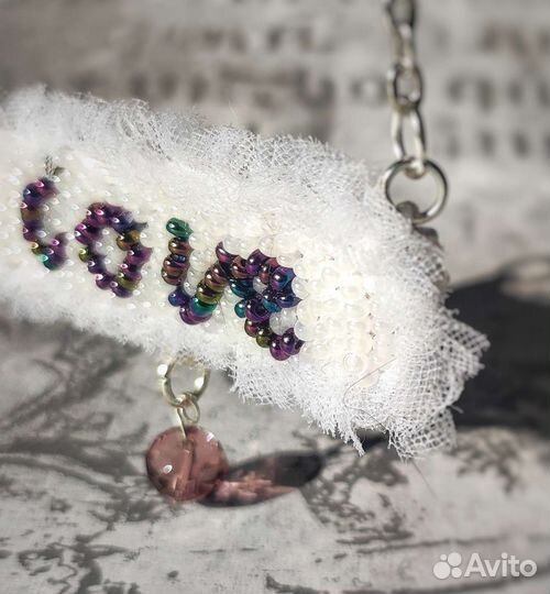 Колье из бисера