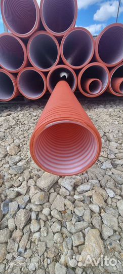 Гофрированная двухслойная труба