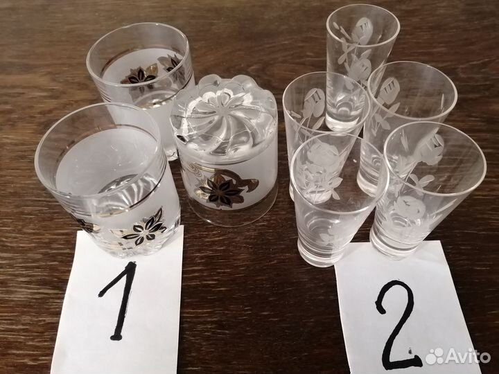 Бокалы, фужеры, рюмки СССР