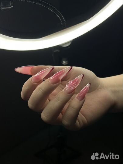 Наращивание и креативные дизайны, арт-маникюр