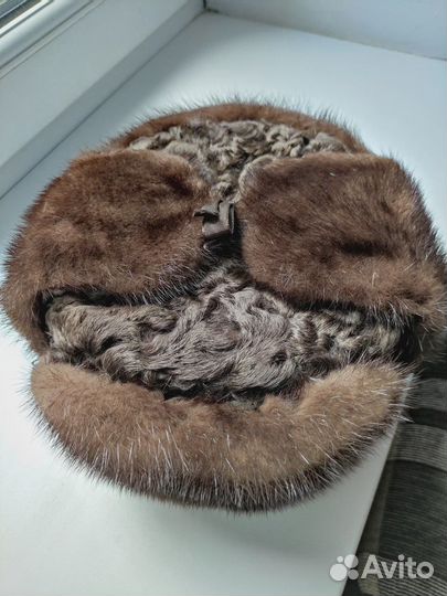 Норковая шапка мужская