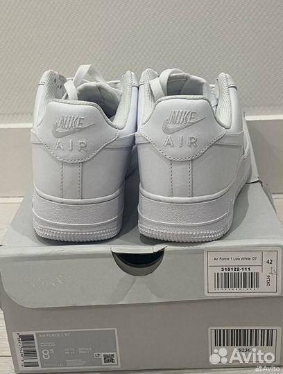 Кроссовки nike air force 1 белые