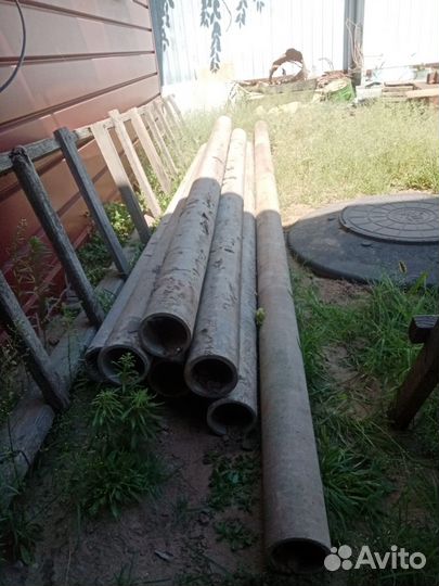 Столб, трубы асбестовые