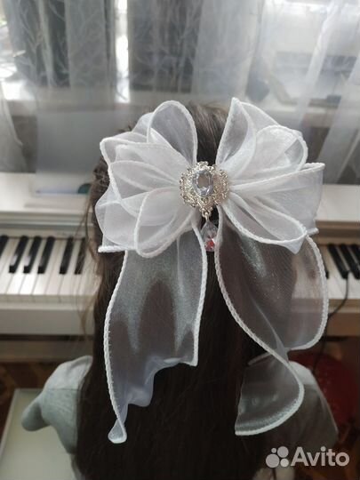 Белые банты выпускной/последний звонок/школа