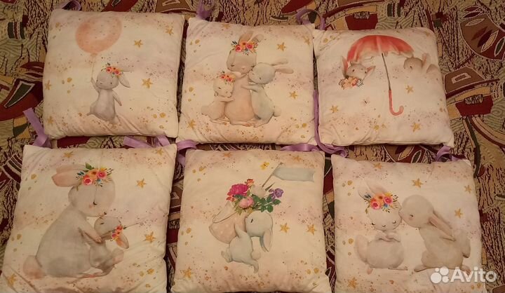 Бортики в кроватку, одеяло