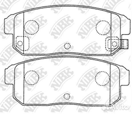 Колод. торм. диск. NiBK PN2467 PN2467 NiBK