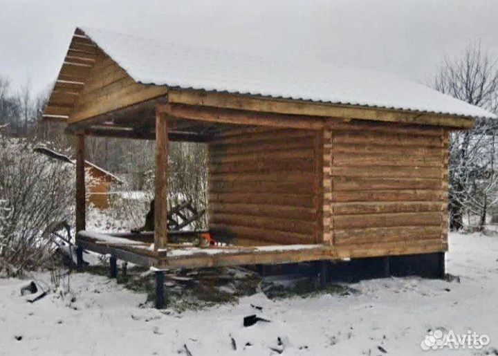 Сруб бани 3х4+3 с доставкой