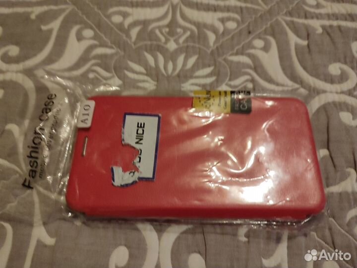 Чехол - книжка для Samsung Galaxy A10 - красный