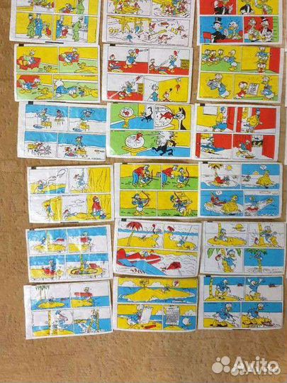 Вкладыши от жвачек редкие