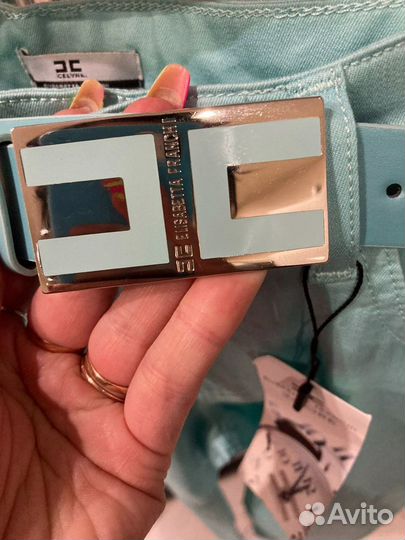 Брюки с ремнем