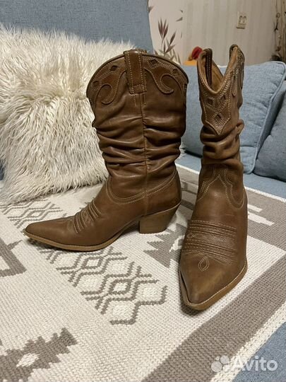 Казаки натуральная кожа