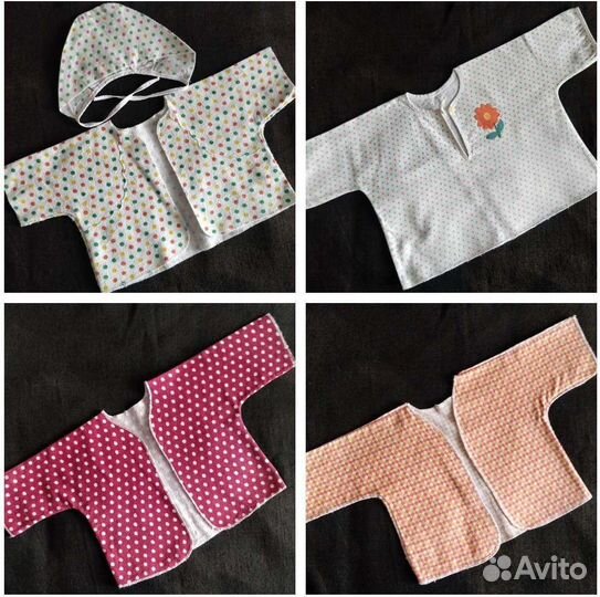 Распашонка. Фланель. ссср. Одежда для кукол.Винтаж