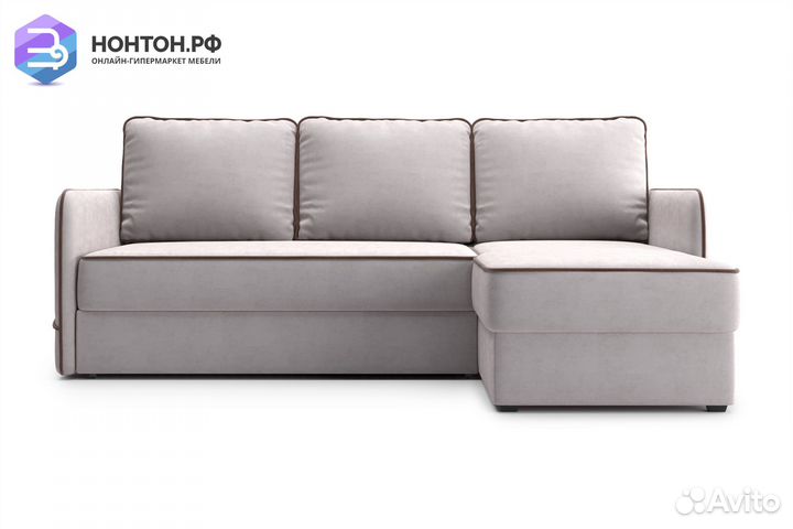 Диван угловой дельфин Энерджи бежевый