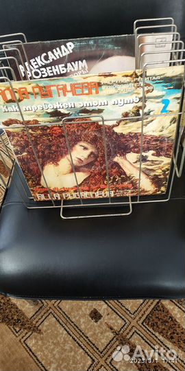 Грампластинки + подставка