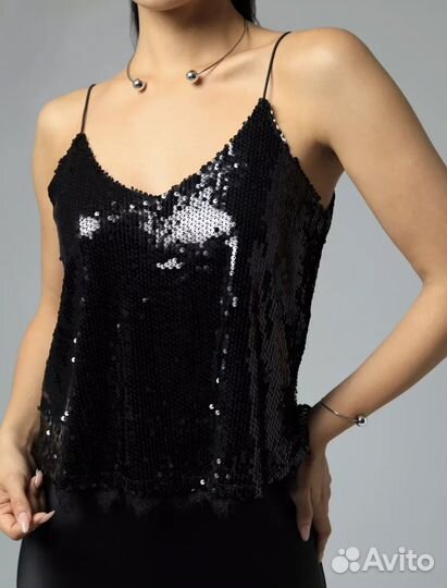Топ с пайетками