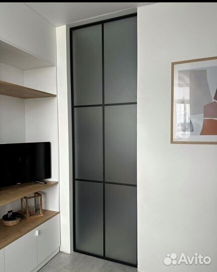 Стеклянная перегородка под ключ