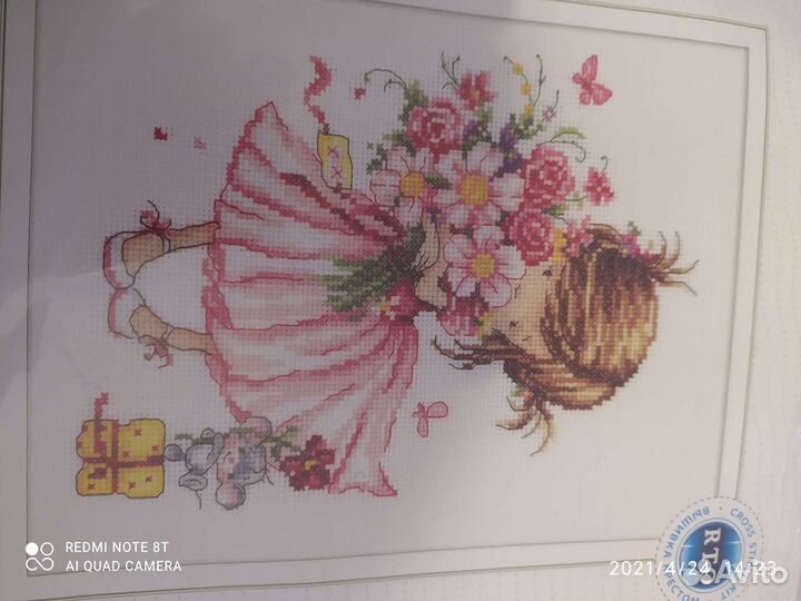 Набор для вышивания крестом. Новый