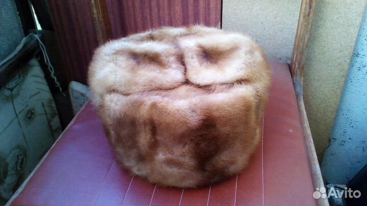 Шапка норковая женская 57 размер