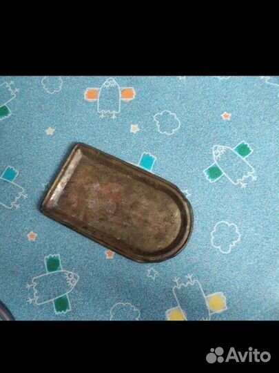 Старинный латунный поднос