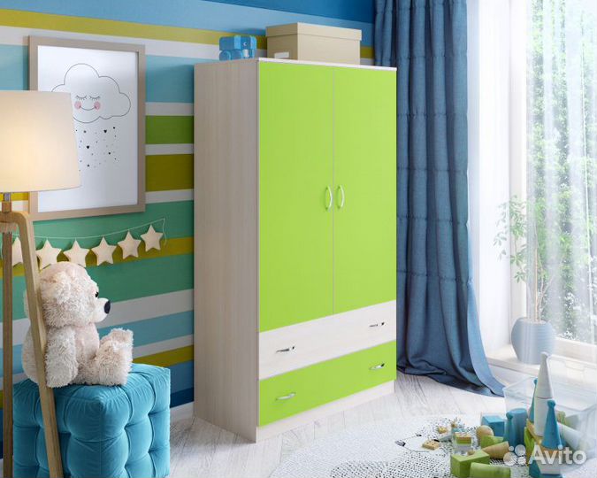 Детский шкаф 2-х створчатый