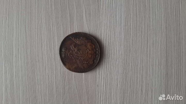 Монета 1 копейка 1756. Оригинал. ммд