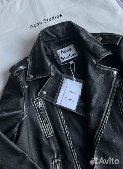 Косуха acne studios натуральная кожа женская