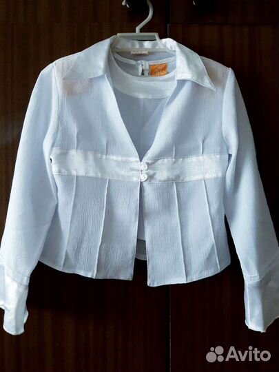 Блузка-двойка школьная