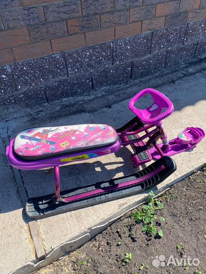 Детские санки снегокат