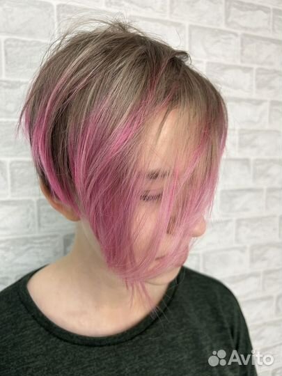 Окрашивание блонд, яркое