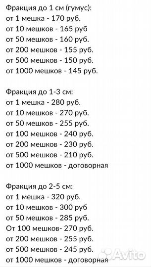 Мульча кора всех фракций