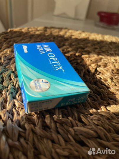 Линзы контактные air optix aqua 6 шт -2.00; -1.50