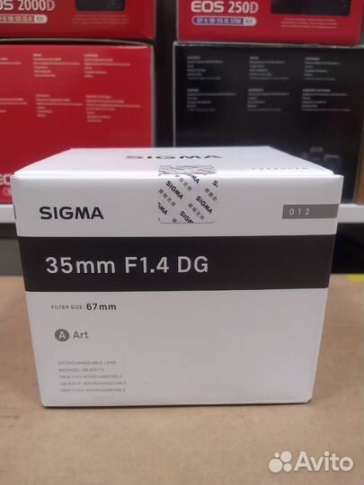Объектив Sigma AF 35mm f/1.4 DG HSM Art Canon EF