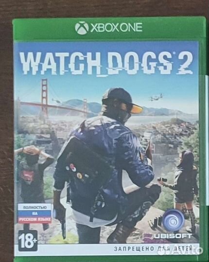 Xbox One диск Watch Dogs 2