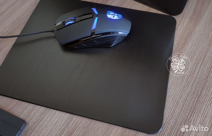 Игровой коврик для мыши из натуральной кожи