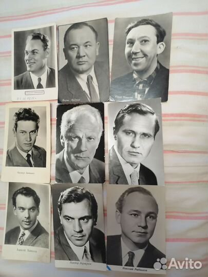 Актеры советского кино открытки