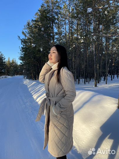 Стеганое пальто