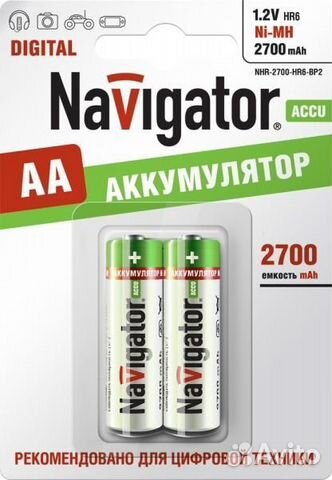 Аккумулятор Navigator NHR-2700-HR6-BP2 (94465)