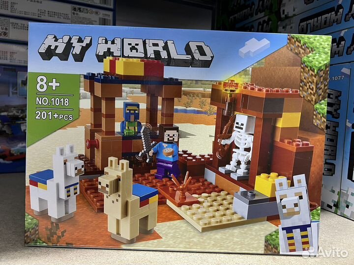 Конструктор MY world Торговый пост 1018