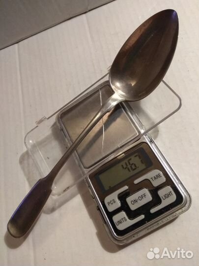 Столовая ложка. Серебро 84-й пробы