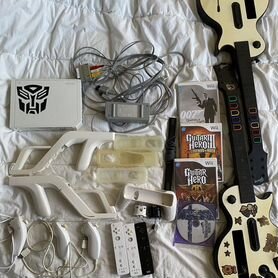 Nintendo wii + guitar hero (2 гитары, игры)