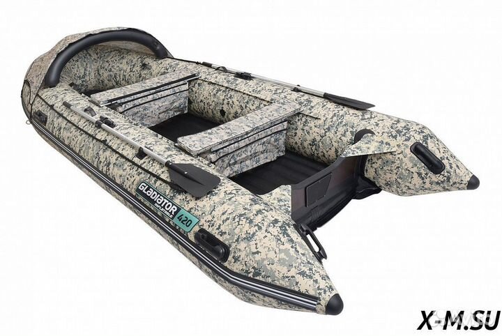Лодка gladiator E420PRO(камуфляж)